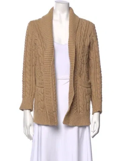 Pre-owned Michael Kors Open Front Sweater In Neutral