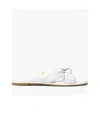 Michael Kors Open-toed Flat-bottomed Sandals In White