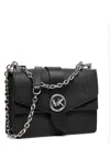 Michael Kors Logo Sign Shoulder Bag In Black