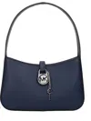 Michael Kors Blue Leather Handbags In Blue