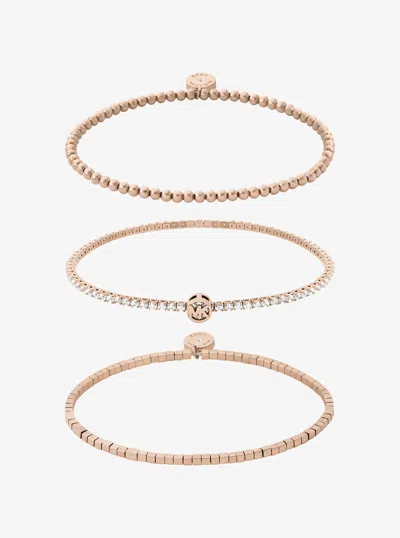 Michael Kors Outlet 3-piece Bracelet Gift Set In Gold