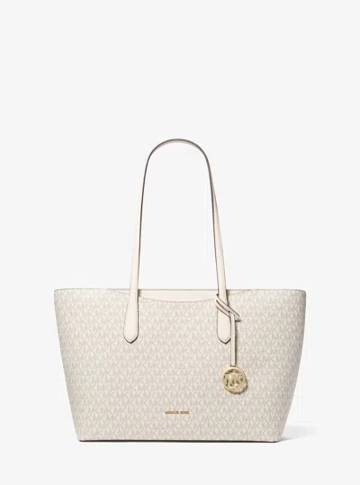 Michael Kors Outlet Arden Large Signature Logo Tote Bag In Purple
