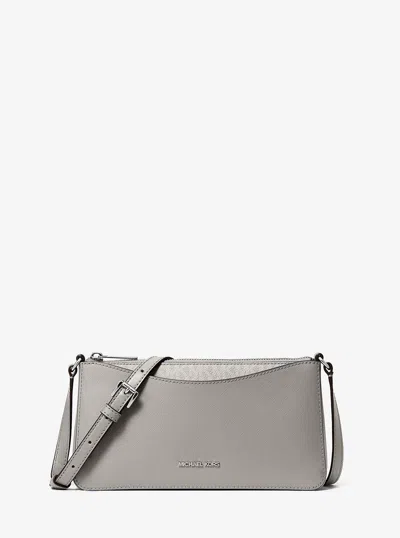 Michael Kors Outlet Arden Medium Crossbody Bag In Gray