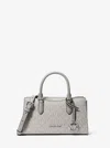 Michael Kors Outlet Arden Small Signature Logo Messenger Bag In Gray