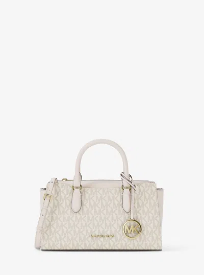 Michael Kors Outlet Arden Small Signature Logo Messenger Bag In Multi