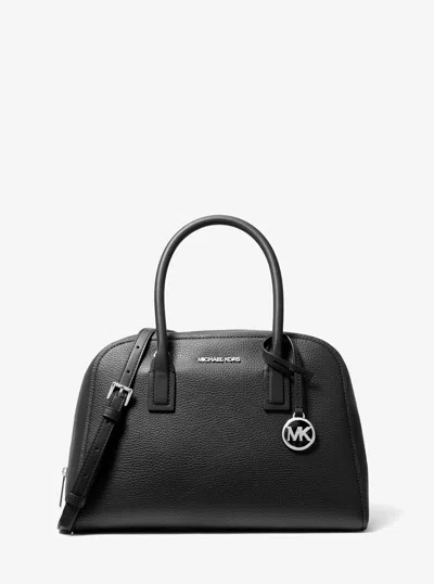 Michael Kors Outlet Ashton Medium Satchel In Black