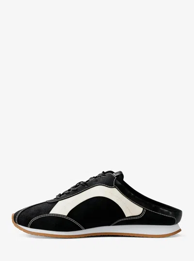 Michael Kors Outlet Avi Suede Slip-on Sneaker In Black