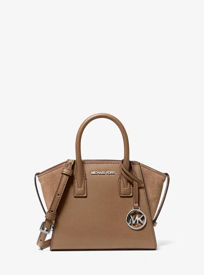 Michael Kors Outlet Avril Extra-small Leather Satchel In White