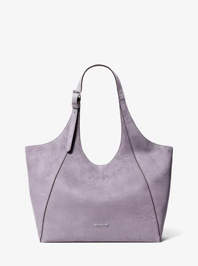 Michael Kors Outlet Bernie Large Tote Bag In Blue
