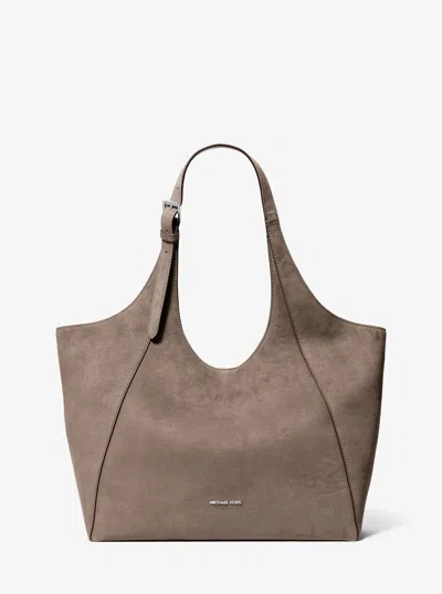 Michael Kors Outlet Bernie Large Tote Bag In Grey