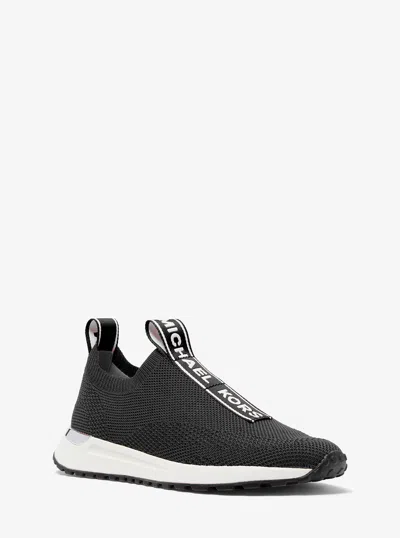 Michael Kors Outlet Bodie Knit Slip-on Sneaker In Black