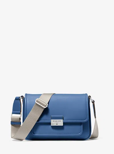 Michael Kors Outlet Bradshaw Medium Leather Messenger Bag In Multi