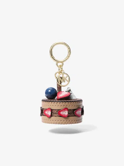 Michael Kors Outlet Cake Bag Charm In Brown