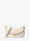 Michael Kors Outlet Carmela Medium Pebbled Leather Convertible Crossbody Bag In Multi
