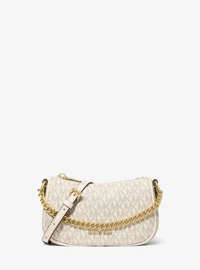 Michael Kors Outlet Carmela Small Signature Logo Convertible Crossbody Bag In Multi