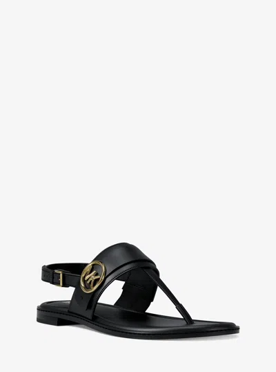 Michael Kors Outlet Carmen Thong Sandal In Black