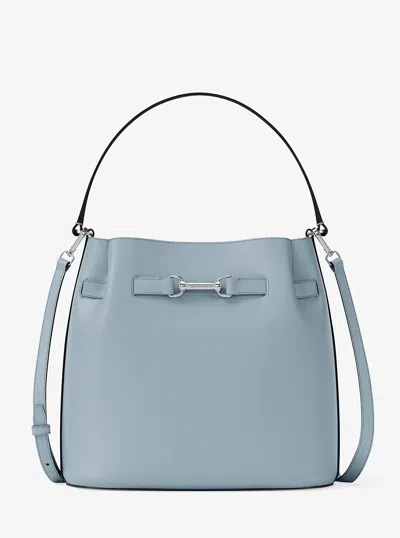 Michael Kors Outlet Carson Medium Pebbled Leather Convertible Bucket Crossbody Bag In Multi