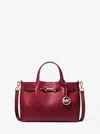 Michael Kors Outlet Carson Small Pebbled Leather Satchel In Multi