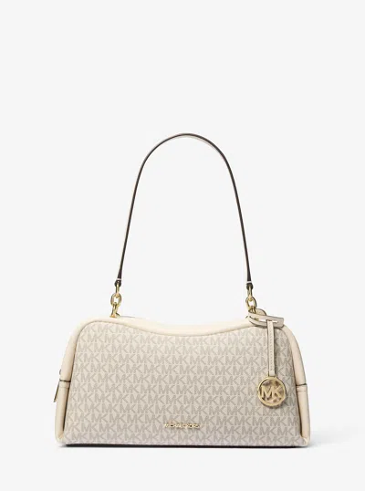 Michael Kors Outlet Cecily Medium Signature Logo Shoulder Bag In Multi