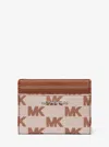 Michael Kors Outlet Cooper Logo Jacquard Bi-fold Wallet In Multi