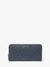 Michael Kors Outlet Cooper Logo Zip-around Wallet In Multi