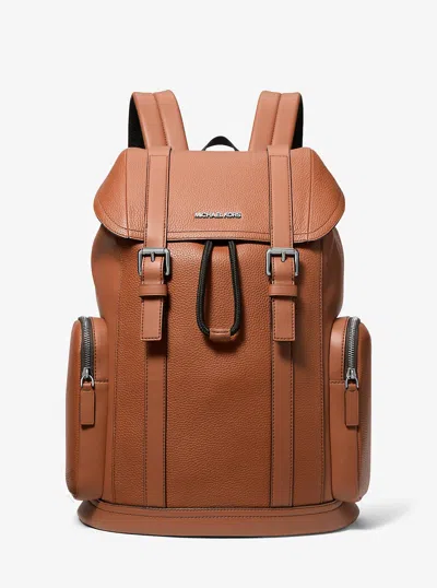 Michael Kors Outlet Cooper Pebbled Leather Backpack In Pink