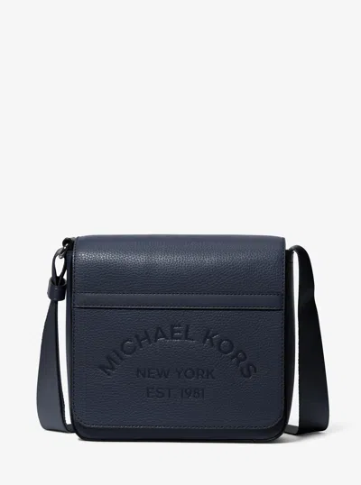 Michael Kors Outlet Cooper Pebbled Leather Crossbody Bag