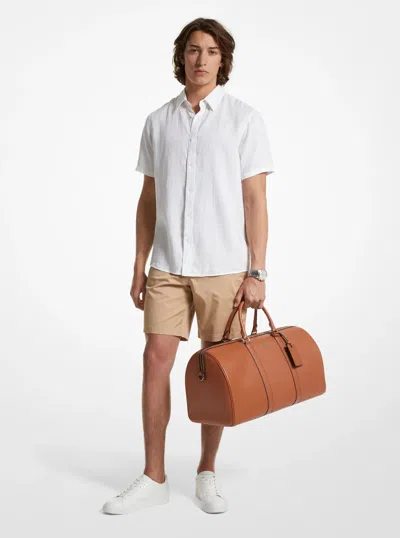 Michael Kors Outlet Cooper Pebbled Leather Duffel Bag In Pattern