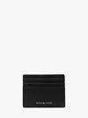 Michael Kors Outlet Cooper Pebbled Leather Tall Card Case In Black