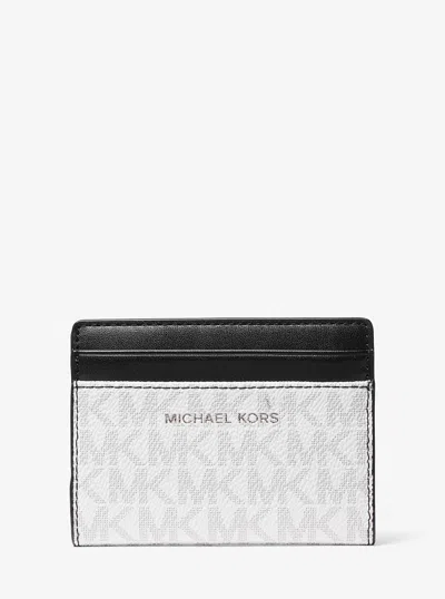 Michael Kors Outlet Cooper Signature Logo Bi-fold Wallet In Multi