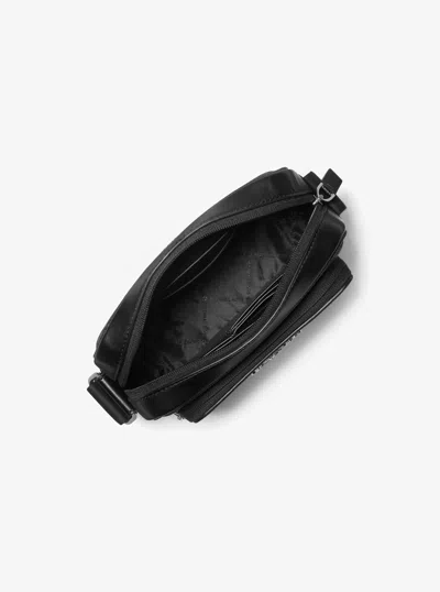 Michael Kors Outlet Cooper Signature Logo Camera Crossbody Bag With Pouch In Black
