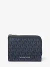 Michael Kors Outlet Cooper Signature Logo Folio Wallet In Multi