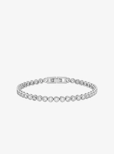 Michael Kors Outlet Cubic Zirconia Bracelet In Silver