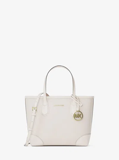 Michael Kors Outlet Eva Extra-small Leather Convertible Tote Bag In Neutral