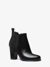 Michael Kors Outlet Evaline Signature Logo Trim Boot In Black