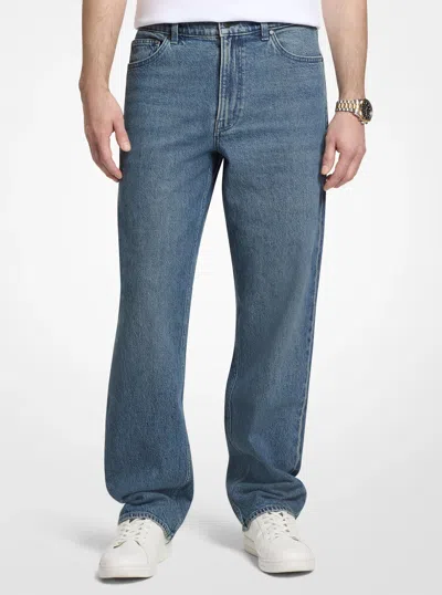 Michael Kors Outlet Finn Straight Fit Denim Jeans In Multi