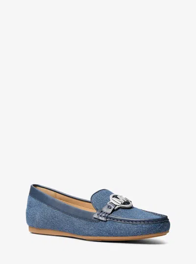 Michael Kors Outlet Fulton Denim Mocassin In Blue