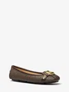 Michael Kors Outlet Fulton Studded Logo Moccasin In Brown