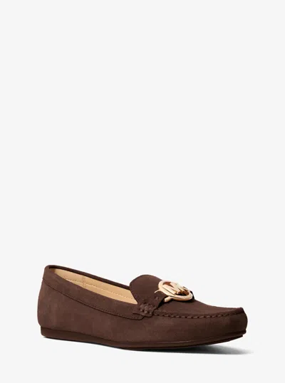 Michael Kors Outlet Fulton Suede Loafer In Brown