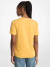 Michael Kors Outlet Graphic Logo T-shirt In Gold