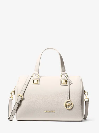 Michael Kors Outlet Grayson Medium Pebbled Leather Duffel Bag In Multi
