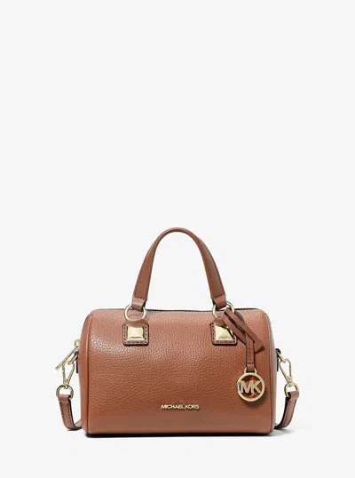 Michael Kors Outlet Grayson Small Pebbled Leather Duffel Crossbody Bag In Multi