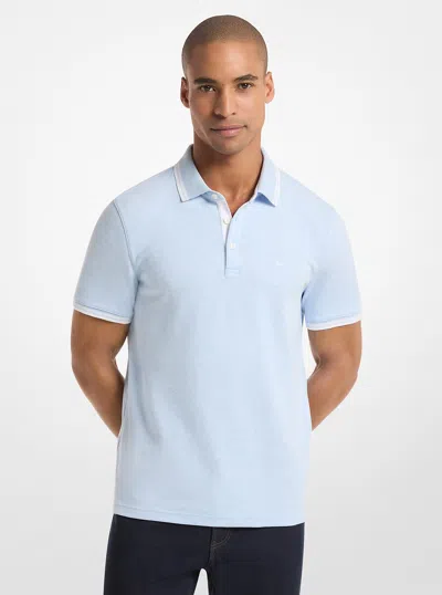 Michael Kors Outlet Greenwich Cotton Polo Shirt In Multi
