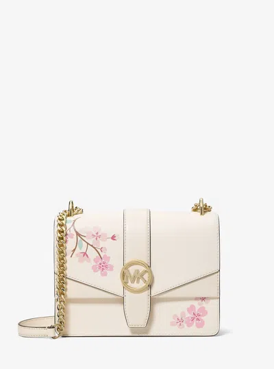 Michael Kors Outlet Greenwich Small Embellished Crossbody Bag In Multi