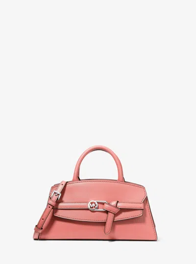 Michael Kors Outlet Greta Small Leather Satchel In Pink
