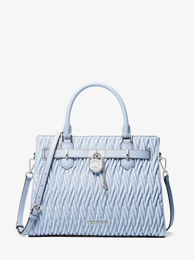 Michael Kors Outlet Hamilton Medium Matelassé Satchel In Multi