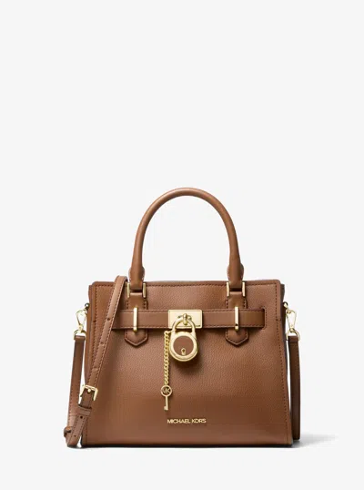 Michael Kors Outlet Hamilton Small Leather Satchel In Multi