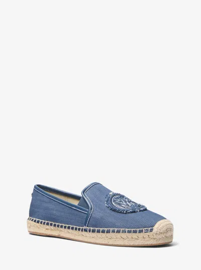 Michael Kors Outlet Hastings Denim Espadrille In Blue