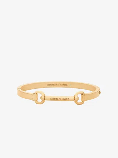 Michael Kors Outlet Horsebit Bangle In Gold