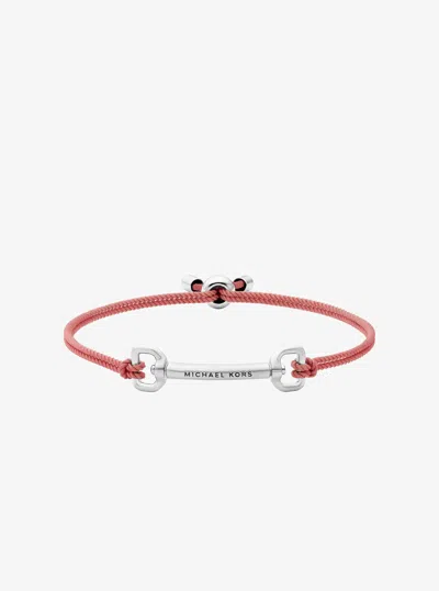 Michael Kors Outlet Horsebit Corded Slider Bracelet In Multi